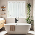 Waterproof EVA Shower Window Curtain 3D Frosted by Seenus