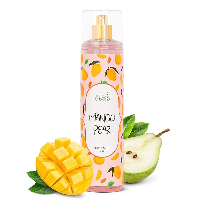 Exquisite Body Spray Mango Pear Scent: Luxury Women's Perfume Fragrance Body by FreidaandJoe