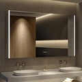 Medicine Cabinet with LED Lights and Mirror, 54 x 32 Inch Surface or Recessed by HBEZON