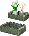 CubesLand Scalloped Edge Decor Baskets by CubesLand