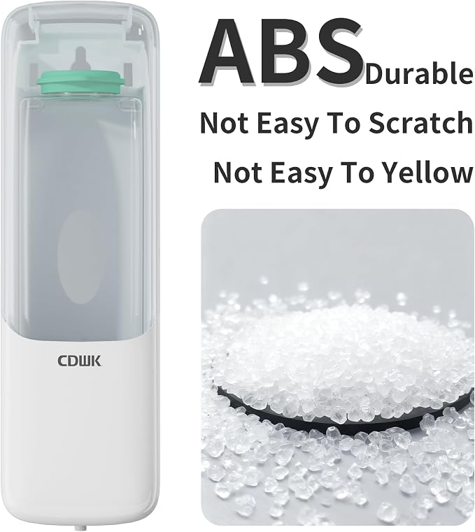Hand Soap Dispenser Wall Mount, 10fl.oz/300ml Liquid Soap Dispenser Bathroom - Image 4