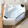 59 Inch Corner Jetted Tub by LUTHBAXEWhereLuxuryMeetsFunction