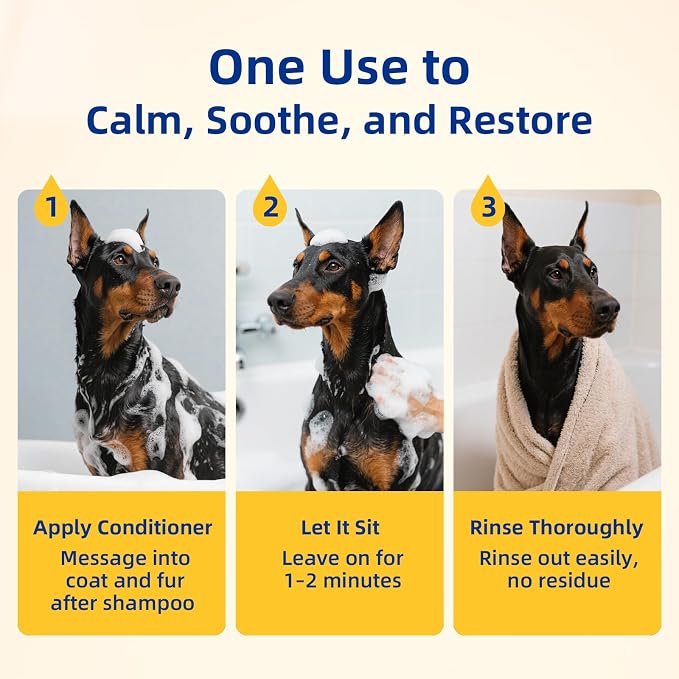 Unipaws Probiotic Short-Haired Dog Conditioner – Degreasing, Soothing & - Image 5