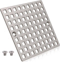 3-7/8" Brushed Nickel Shower Drain Cover by Yaseingoo