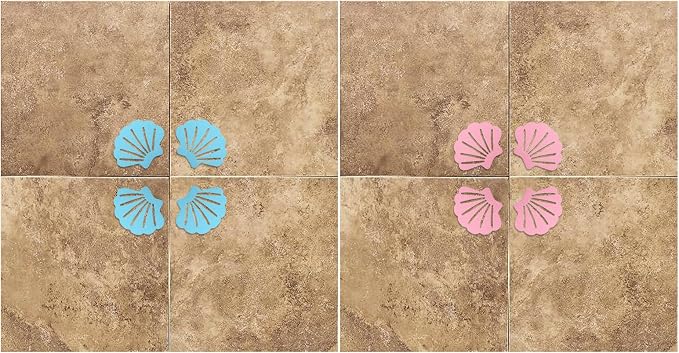 12 Pcs Bathtub Stickers Non Slip, Shell Shaped Tubs Safety Shower Treads - Image 6