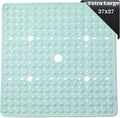 ENKOSI Large 27 x 27 inch Square Non-Slip Shower Mat | Anti Slip Shower Stall by ENKOSI