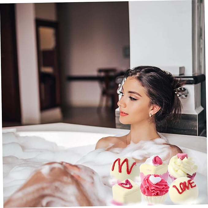 6Pcs Bath Bombs for Girls, 6 Styles Bath Bomb Set, Organic Natural Essential - Image 2
