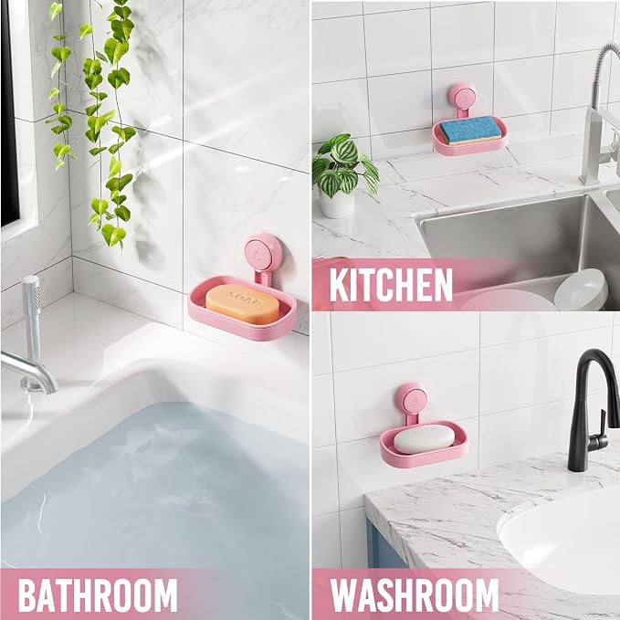 TAILI Soap Dish Bar Holder Suction Cup, SoapSaver - Image 8