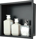 12x12 Matte Black Shower Niche by IKITRAEE