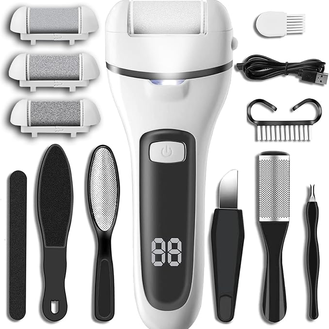 Callus Remover for Feet Electric Foot File, 13-in-1 Professional Pedicure Tools by CIVYPRO