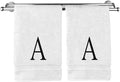 Monogrammed Hand Towel, Personalized Initial Gift, Extra Absorbent 100% Turkish by BareCotton
