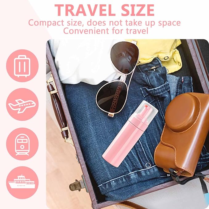 Foam Pump Bottle 5.1oz/150ml Pink Empty Foam Bottle Pump, Travel Foam Bottle - Image 6