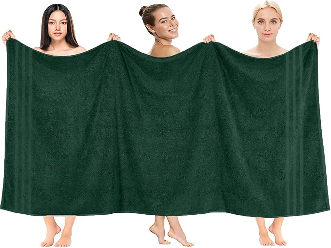 DAN RIVER 2 Pack Luxury Bath Sheets 35x70, 600 GSM, Soft & Quick Dry 100% Ring - Image 5