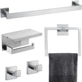 Brushed Nickel Bathroom Towel Bar Set Bathroom Accessories Hardware Set by TNOMS