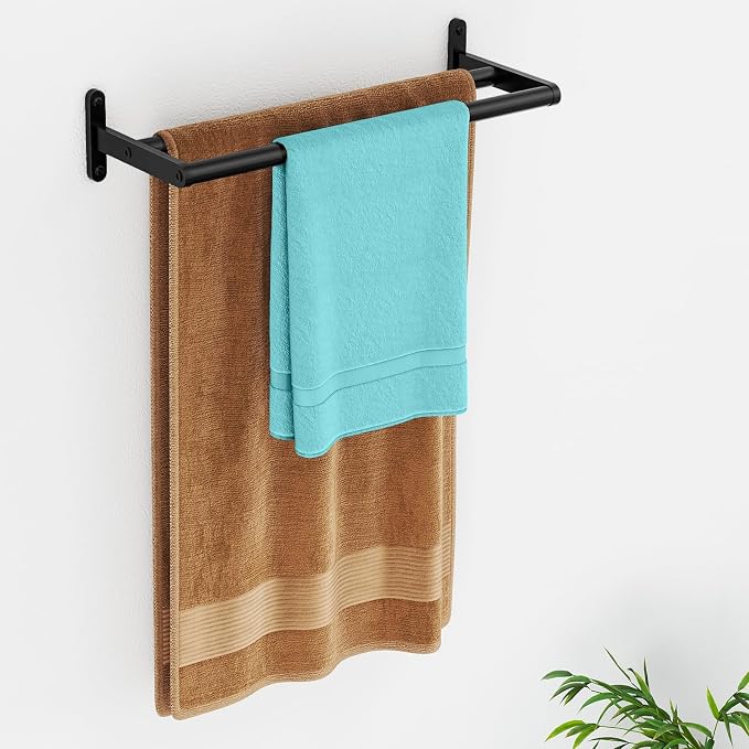 Double Towel Bars for Bathroom, Taaji 16 Inch Bath Towel Bar Wall Mounted - Image 6