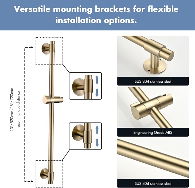 Adjustable Shower Slide Bar - Image 5
