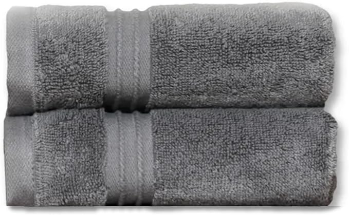 Milara Turkish Super-Plush Bathroom Hand Towels Set 2-Piece | Premium Cotton by MilaraCreations