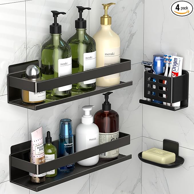 Shower Caddy, Shower Shelf 4 Pack by Unknown