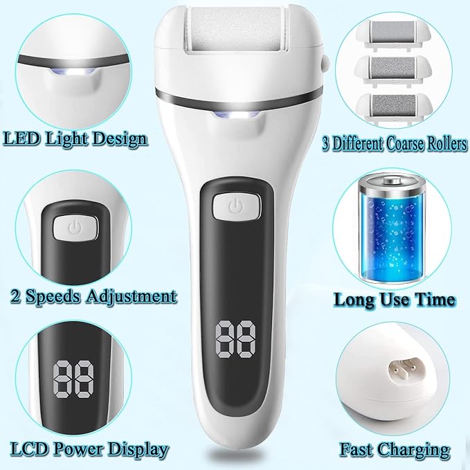 Callus Remover for Feet Electric Foot File, 13-in-1 Professional Pedicure Tools - Image 2