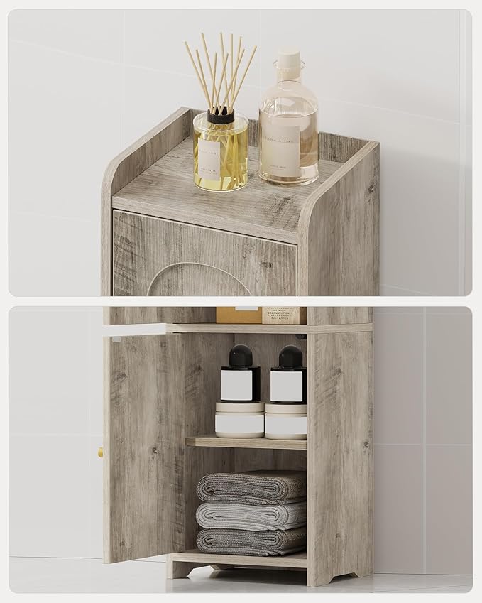 Bathroom Storage Cabinet, Corner Floor Cabinet - Image 5