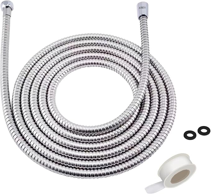 Klabb 157-Inch Extra Long Stainless Steel Shower Hose – Flexible, Anti-Kink by KlabbSanitary