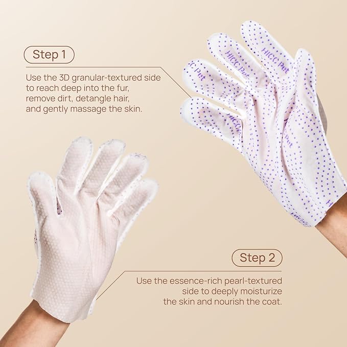HICC PET Glove Wipes Pro – Pet Cleaning Gloves - Image 6