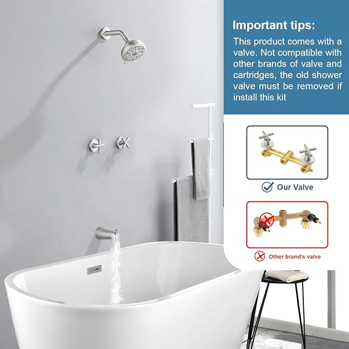 2 Handle Shower Faucet Set - Image 2