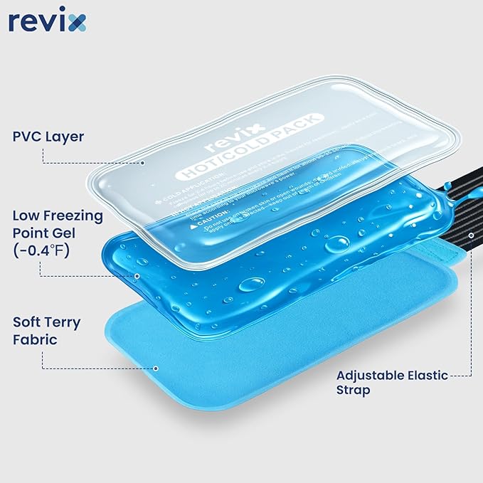 REVIX Ice Packs for Injuries Reusable, 2 Packs Hot & Cold Gel Ice Packs - Image 5