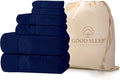 100% Cotton Bath Towel Set, 2 Bath Towel, 2 Hand Towels, 2 Wash Cloths by GoodSleepBedding