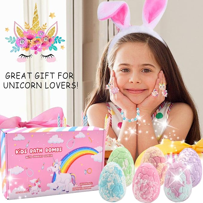 Bath Bombs for Kids with Toys Inside Bath Bombs for Girls with Surprise Inside - Image 4