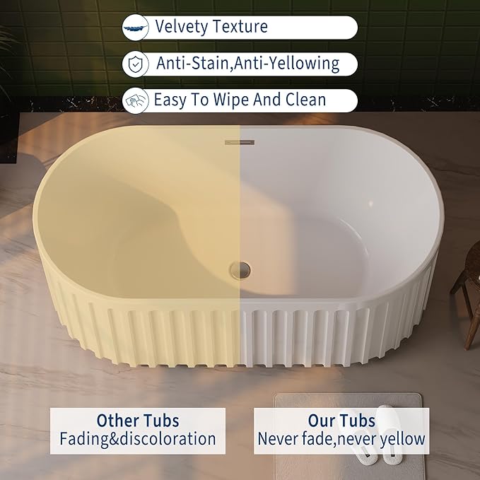 59-in Freestanding Bathtub - Image 7