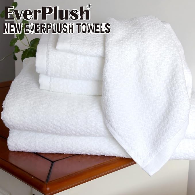 Minor Flaws - Everplush Diamond Jacquard 6 Pieces Bath Towel Set, Luxury Super - Image 7