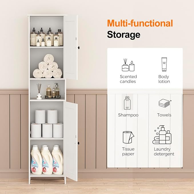 Tall Bathroom Storage Cabinet - Image 4