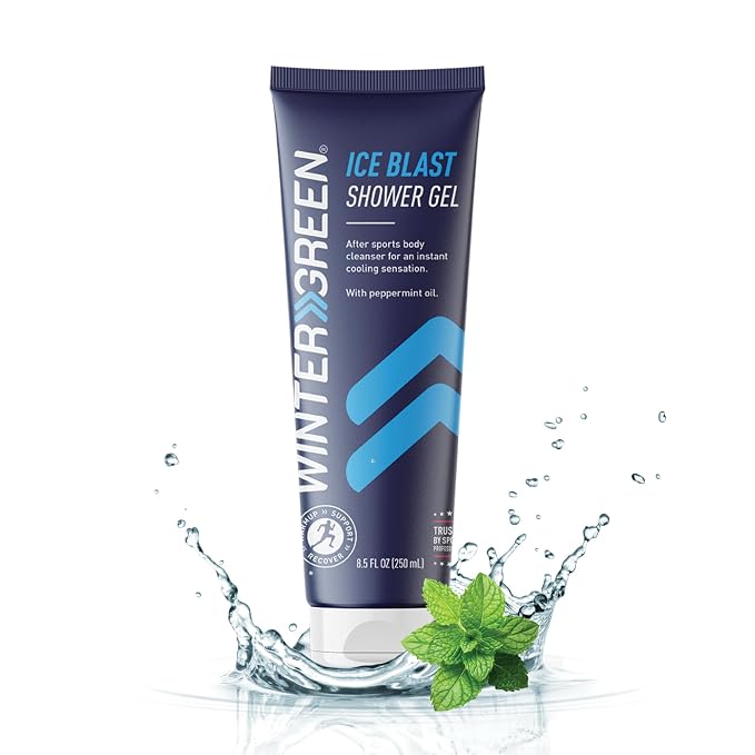 Wintergreen Ice Blast Shower Gel, 8.5 oz – Cooling Post-Workout Body Wash - Image 2