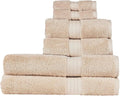 Christy Renaissance 6 Piece Beige Towel Set | 100% Egyptian Cotton | Luxury by Christy