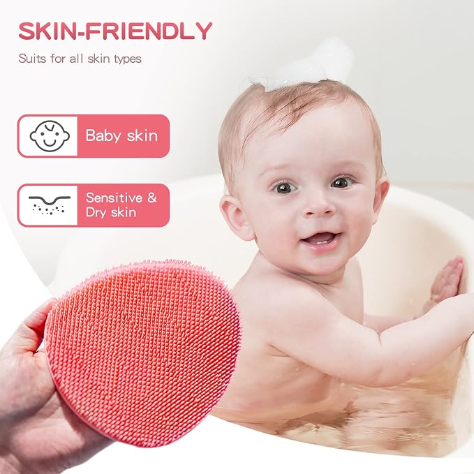 Manmihealth 4 Pack Soft Silicone Shower Brush, Super-Lathering and - Image 7