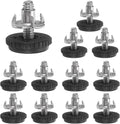 uxcell 1/4"-20 Thread Furniture Feet Levelers, 12Set 18.8mm L Adjustable by uxcell