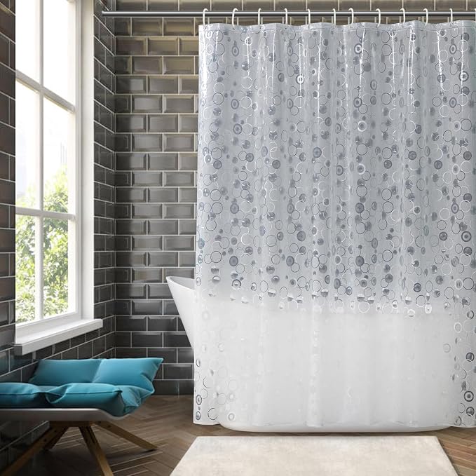 AooHome Plastic Long Shower Curtain Liner - Image 2