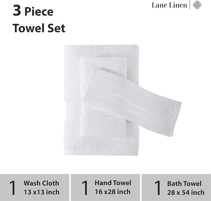 LANE LINEN Luxury Bath Towels Set - Image 3
