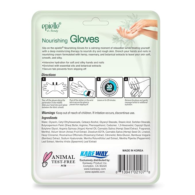 Epielle Relaxing & Nourishing Hand & Foot Masks, Repair and Soften Dry - Image 9