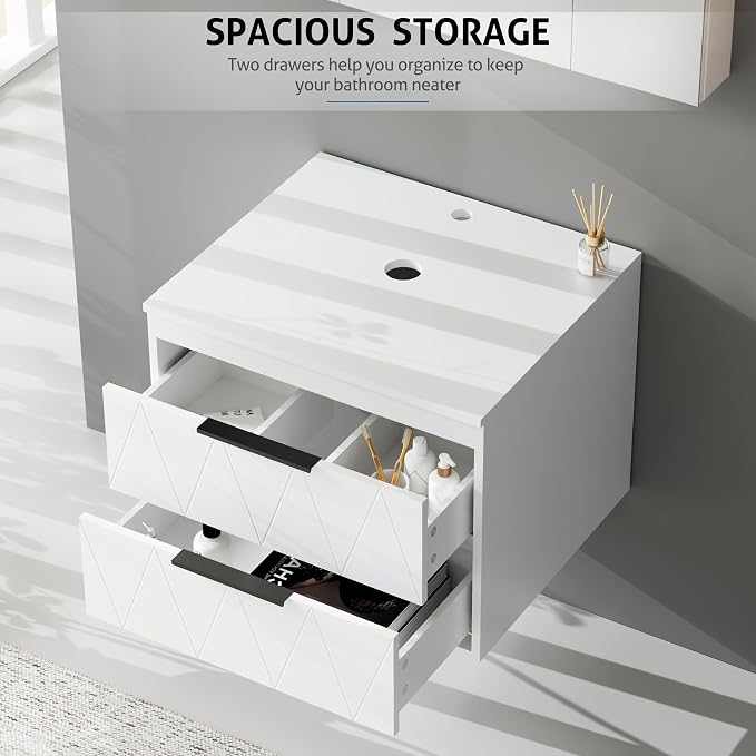eclife 24" Floating Bathroom Vanities - Image 5