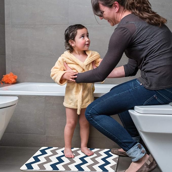 godehone Shower Mats Non Slip Without Suction Cups, PVC Loofah Bathroom Mats - Image 5