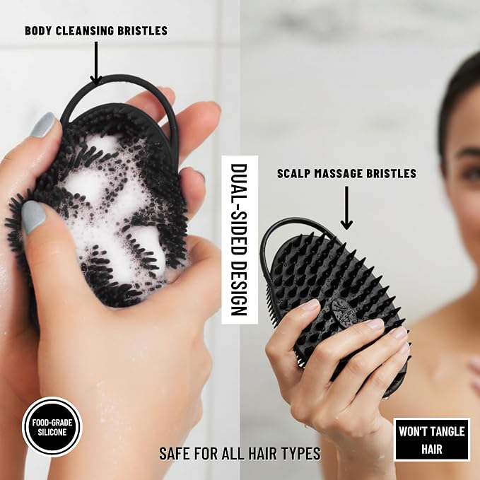 Scalp Massager Shampoo Brush Silicone - Image 3