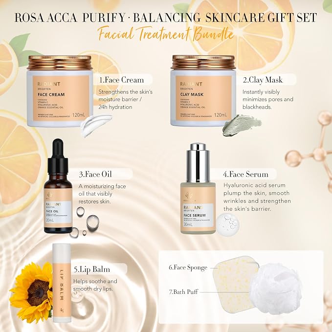 Skin Care Set for Women & Men, Self Care Pamper Set, Birthday Gifts, Face Cream - Image 2