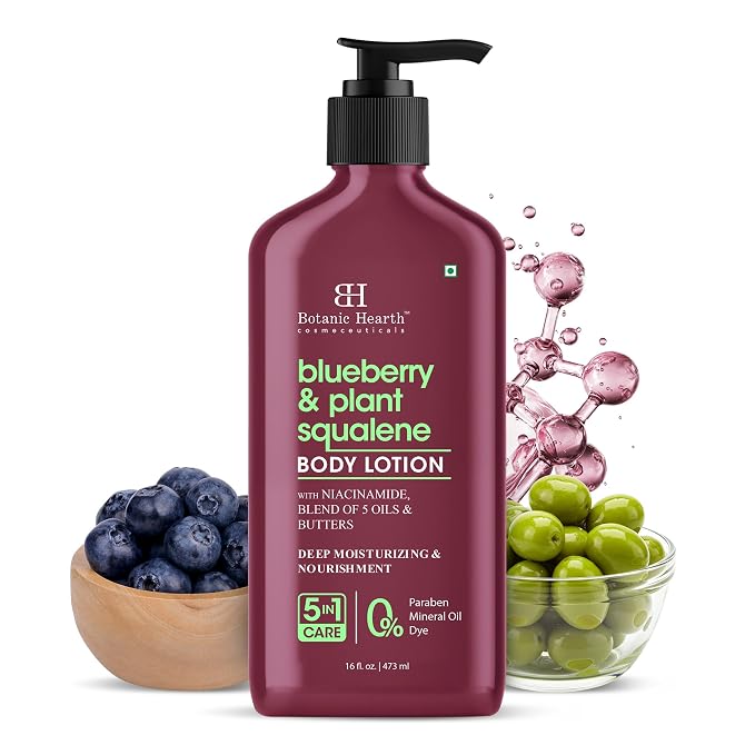 Botanic Hearth Blueberry & Plant Squalene Body Lotion | by BestHairCareProducts