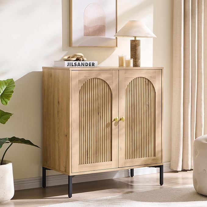 Bathroom Cabinet with Storage, Modern Sideboard Cabinet - Image 4