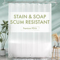 AmazerBath Shower Curtain Liner, 72x72 Plastic Frosted Shower Liner, Cute PEVA by AmazerBath