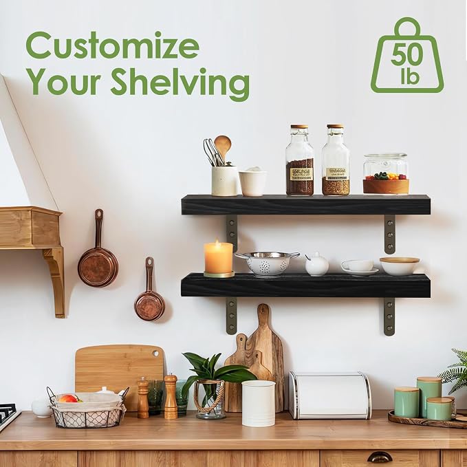 Towel Racks for Bathroom-Wall Mounted Floating Shelves for Wall Bathroom - Image 5