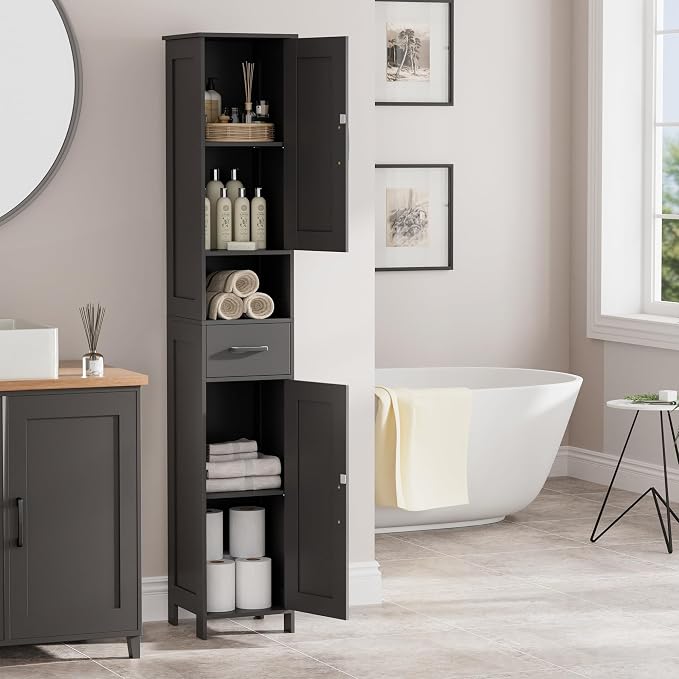 Homhedy 67" H Tall Bathroom Storage Cabinet - Image 8