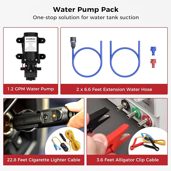 CAMPLUX Propane Tankless Water Heater Outdoor, 1.32 GPM Camping Portable Water - Image 9